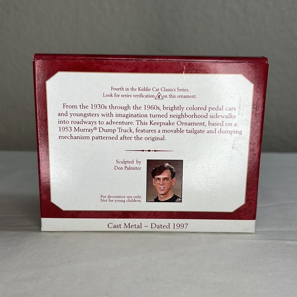 1997 Hallmark Kiddie Car Classics Murray Dump Truck #4 NIB Keepsake Ornament - Picture 10 of 10